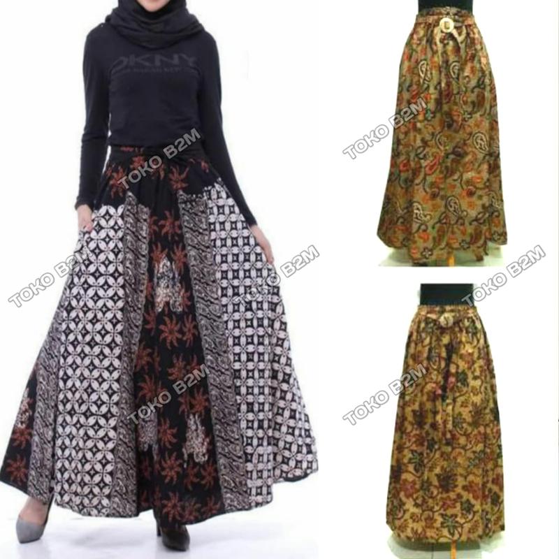 Rok jumbo Batik Skirt big size Rok batik B2M 2