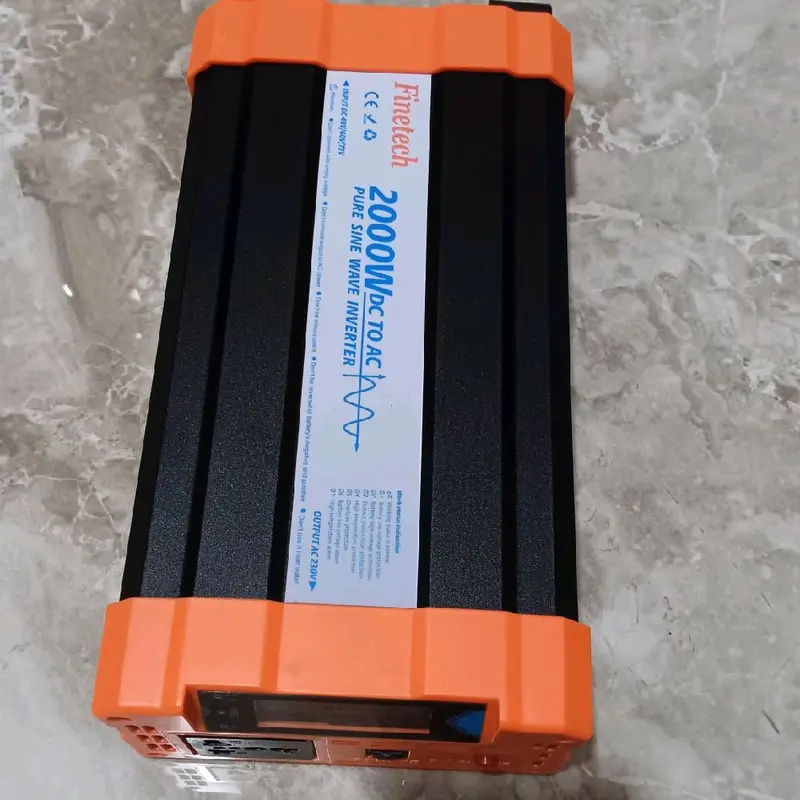 Inverter Off Grid FINETECH 2000 Watt Pure Sine Wave Auto Voltage 48-72 Volt 2