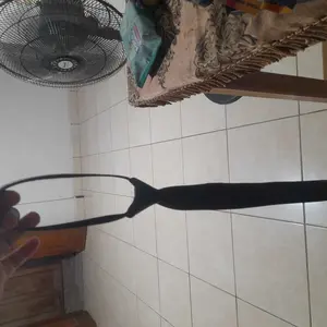 Dasi resleting siap pakai hitam polos 2inch