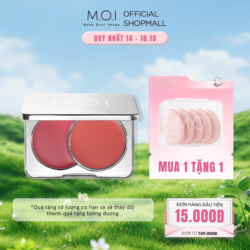Má hồng kem 2 màu MOI Dual Cream Blusher 8 gram