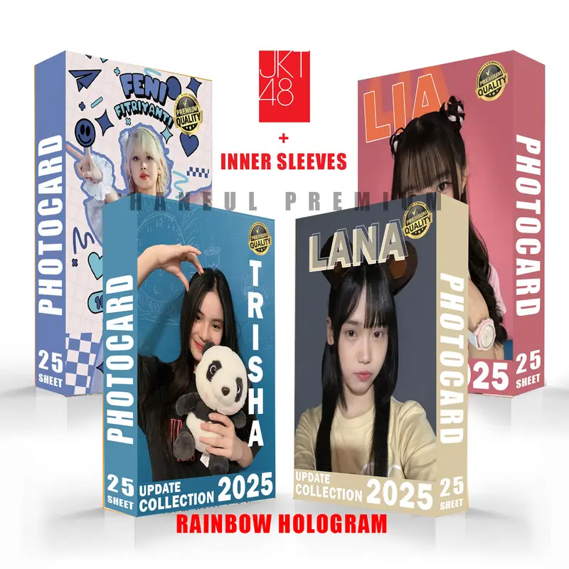 HANEUL Photocard MEMBER JKT48 Lia lana Trisha Feni Hologram premium 0