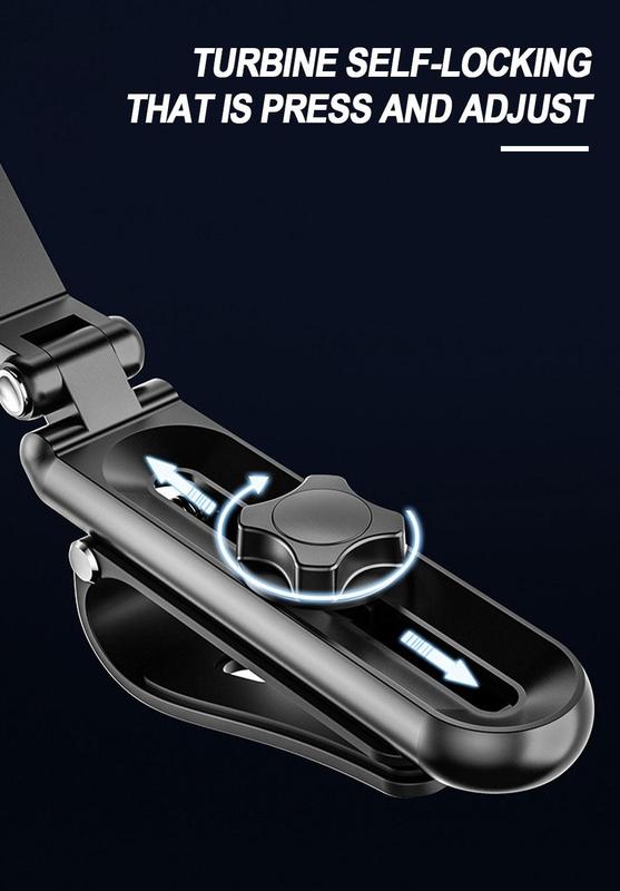 Product Introduction of SEAMETAL Sun Visor Car Phone Holder Multi-Joint Rotation Phone Mount Free Adjustment Smartphone Support Bracket for 4-7 Inch 23