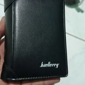 Dompet Pendek Lipat Pria Bahan Kulit PU BAELLERRY D1307