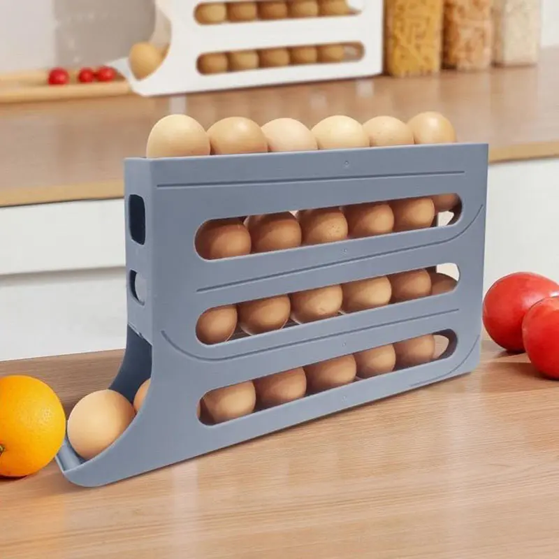COD Rak Telur Tingkat 4 Susun Egg Tray Storage Organizer Tempat - Shop ...