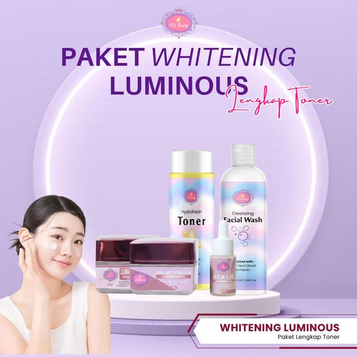 Promo BUNDLING 2 PAKET WHITENING LUMINOUS by CCL BEAUTY - PAKET HEMAT di Cclbeautyofficial