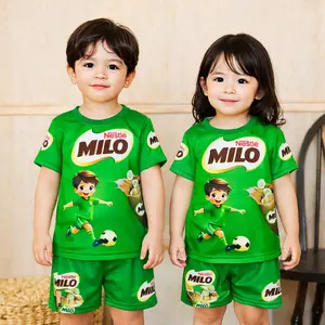 (bisa cod) READY SETELAN ANAK JERSEY GAMBAR UNIK YUPI SNAK MIE GORENG MIE SOTO ES CREM MIL0 /  CEWEK COWOK BISA PAKAI