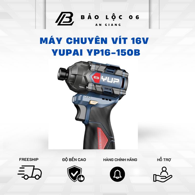 Máy Chuyên Vít 16V có búa dùng pin YUPAI/YUP lực siết 150n.m YP16 W150B (Full bộ 2Pin 2.0ah)