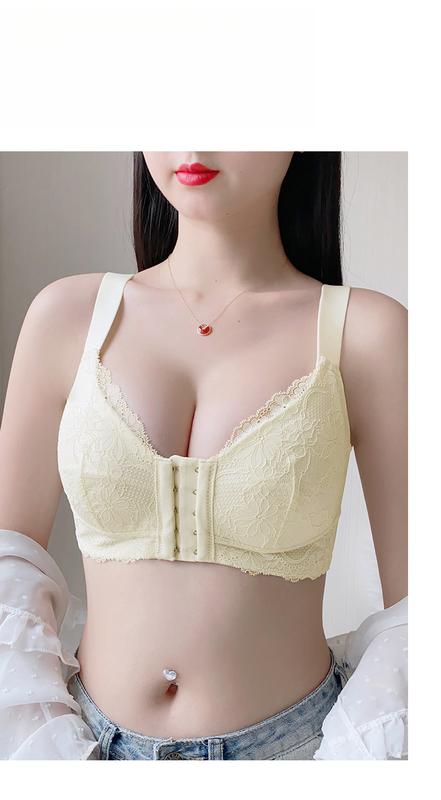 Product Introduction of 【UfurSkin】34-44BCD New plus-size lace underwear Thin bra with small bra women's thin cup bra retraction breast top support brawomenswearladycomfortbridalbasicminimalist----916# 11