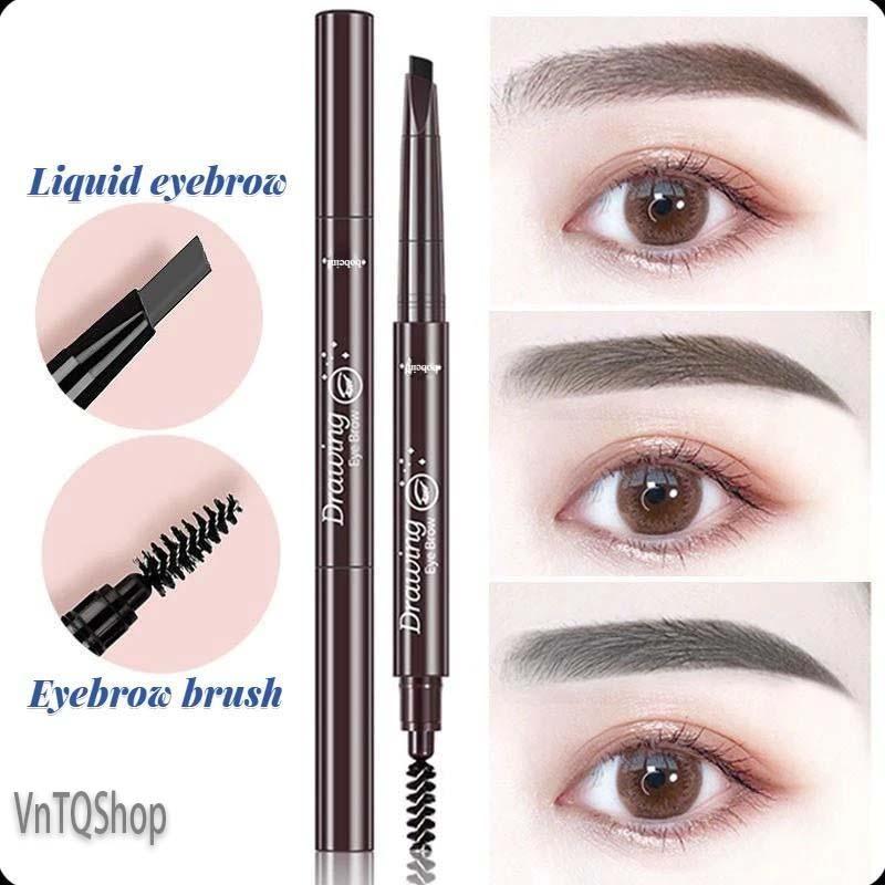 VnTQShop Chì Kẻ Mày Hai Đầu Trang Điểm Lâu Trôi Chống Thấm Nước Và Mồ Hôi Bút…