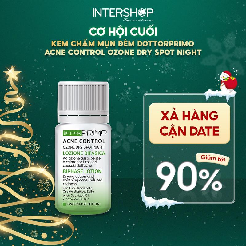   03 2026  Kem chấm giảm mụn ban đêm DottorPrimo Ozone Dry Spot Night giảm sưng viêm gom cồi mun 10ml 