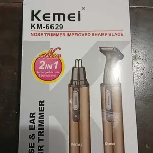 Kemei KM-6629 Alat Cukur Rambut Bulu Hidung Jenggot Kumis Charger 2in1