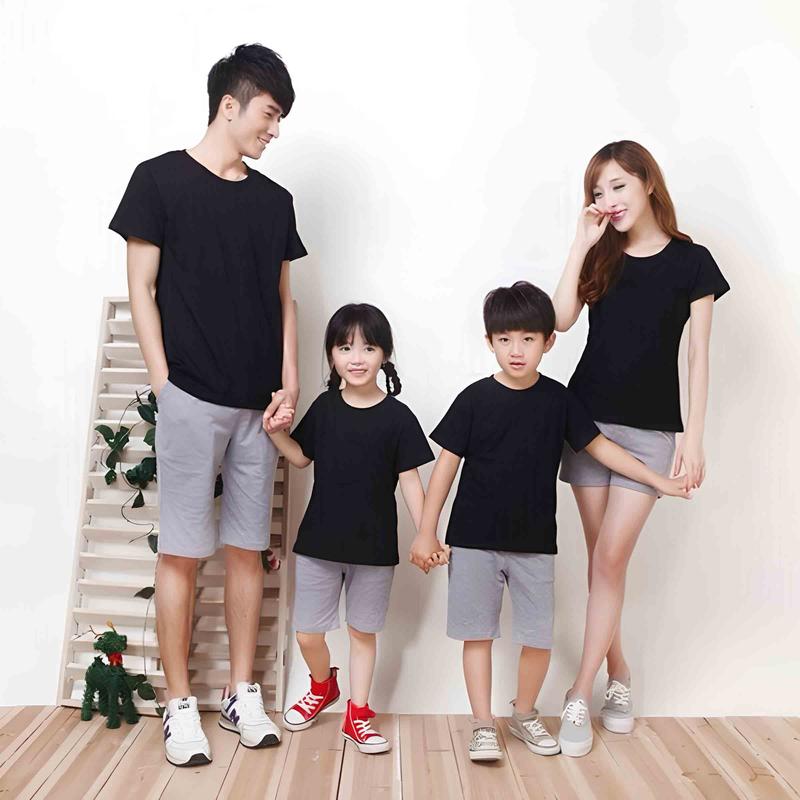 Baju Kaos Anak dan Dewasa Family Set Fashion Katun Oblong Couple 0