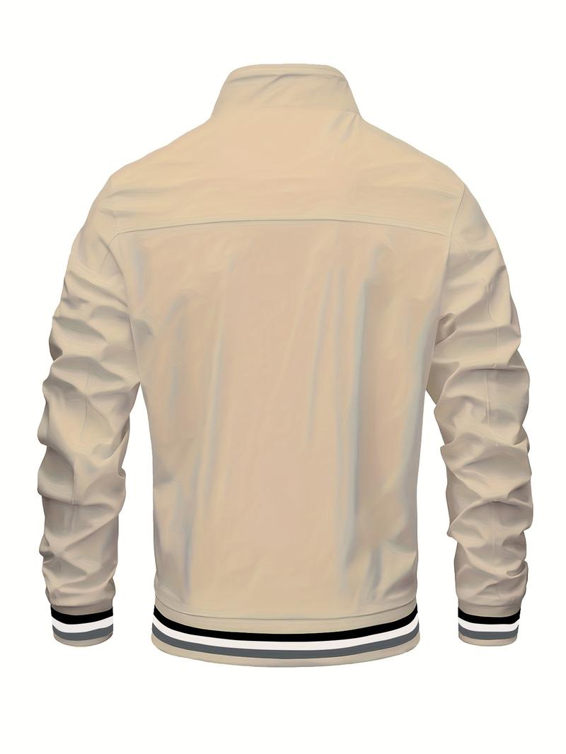 Product Introduction of Men's casual stand collar collar jacket regular version of the academy fashionable trench coat Spring and Autumn 13