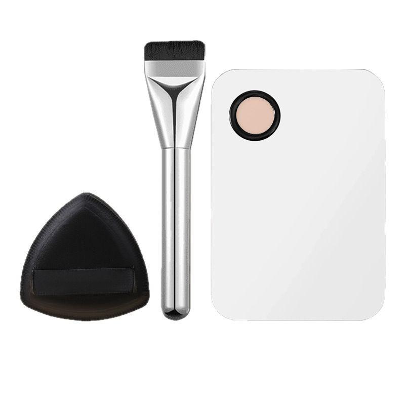 Bộ Dụng Cụ Khay Trộn Tán Kem Nền 3 món dễ dàng vệ sinh thuận tiện mang theo.