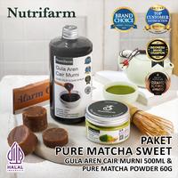 Gambar NUTRIFARM PAKET PURE MATCHA SWEET / GULA AREN CAIR 500ML DAN PURE MATCHA 60GR - PAKET PURE MATCHA SWEET dari NutrifarmOfficial Kab. Tangerang 1 Tokopedia
