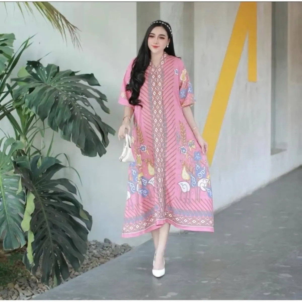 Daster Innara Bunga Soft Premium Quality LD 130 - Busui Friendly Rayon Super