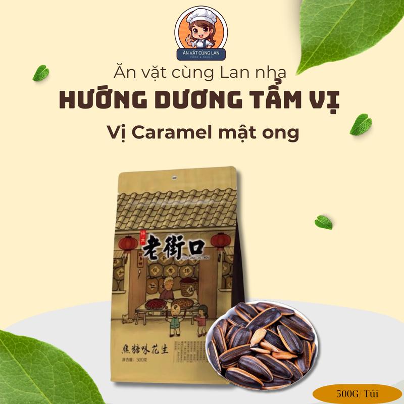  Hướng Dương Tẩm Vị Caramel Mật Ong  500gr  -Hướng Dương Giòn Béo Ngậy Thơm Hòa Quyện Gia Vị Đặc Biệt 