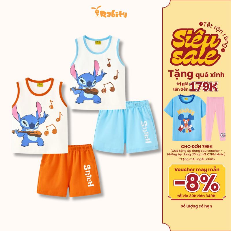  Đồ bộ thun sát nách in hình Stitch Disney Rabity 567.900 
