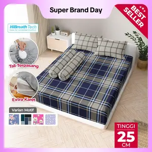 [Best Seller] - Sprei 160/180 Kintakun DLUXE Tinggi 25cm Microtex – Lembut, Adem & double karet - Multivariant