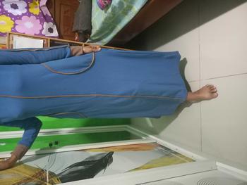 Product Review of MT - Tania Gamis Strip Kombinasi Elegant Bahan Knit Osaka [READY SIAP KIRIM] from y**t 1