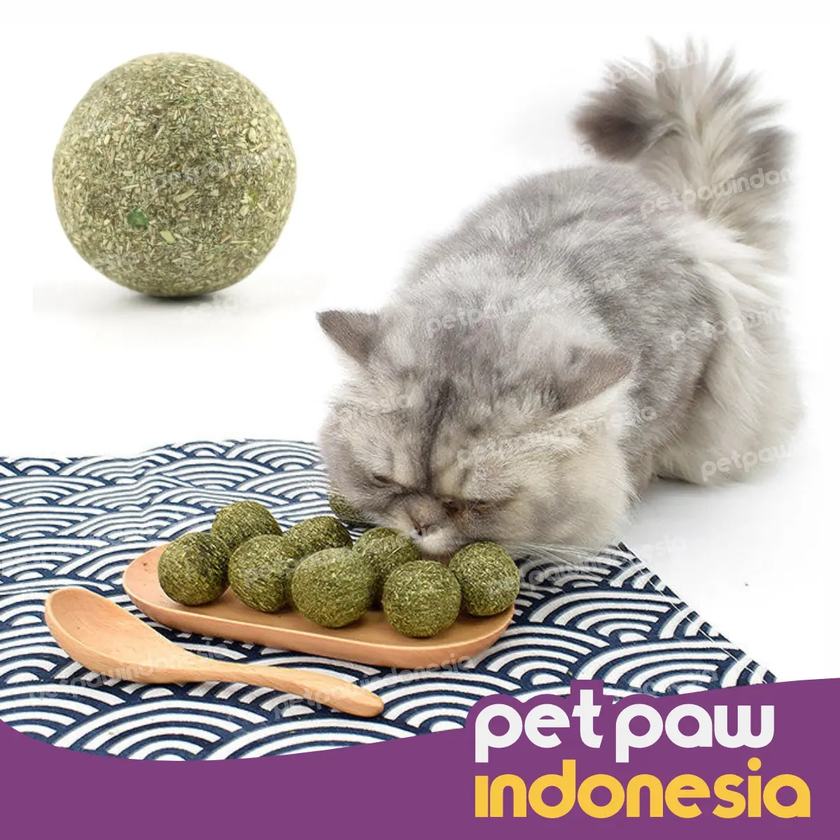 Cat Toys / Mainan Bola Catnip Hewan Kucing Alami