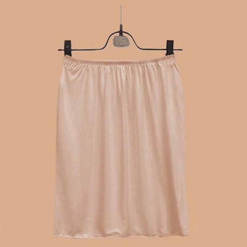Product Introduction of Váy Lót Ngắn Eo Co Giãn Cho Nữ, Váy Lót Satin Co Giãn Ngắn Có Thể Mặc Bên Trong, Váy Lót Nửa Trượt Mềm Mại, Phụ Kiện Đồ Lót Nữ 1