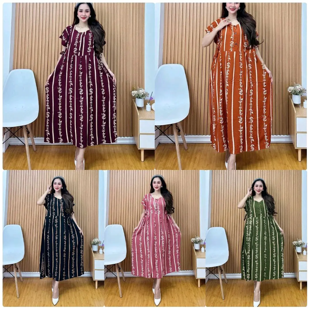 Daster Chibi Jumbo/Salur Rantai/Kancing Depan