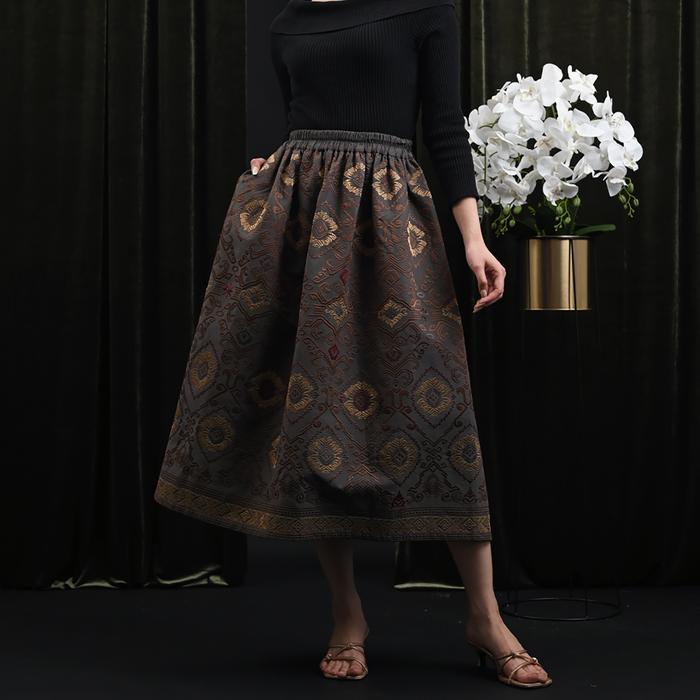 Gambar NONA RARA - Keke Skirt Suksma P0516, Rok batik wanita modern - ALL SIZE dari Nona Rara Batik Kota Administrasi Jakarta Timur Tokopedia