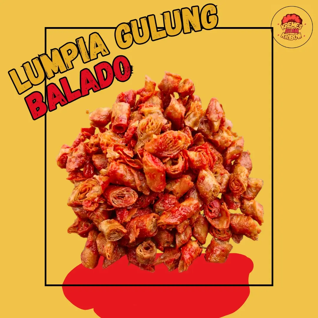 KULIT LUMPIA GULUNG RASA BALADO - CEMILAN KULIT LUMPIA GORENG GULUNG KULIT LUMPIA ASLI