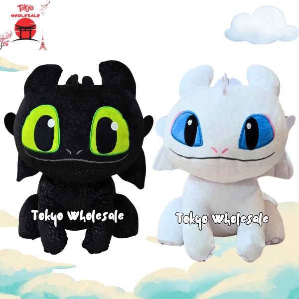 Plushie - Boneka Toothless Night Fury Dragon Naga Boneka Naga Hitam Lucu