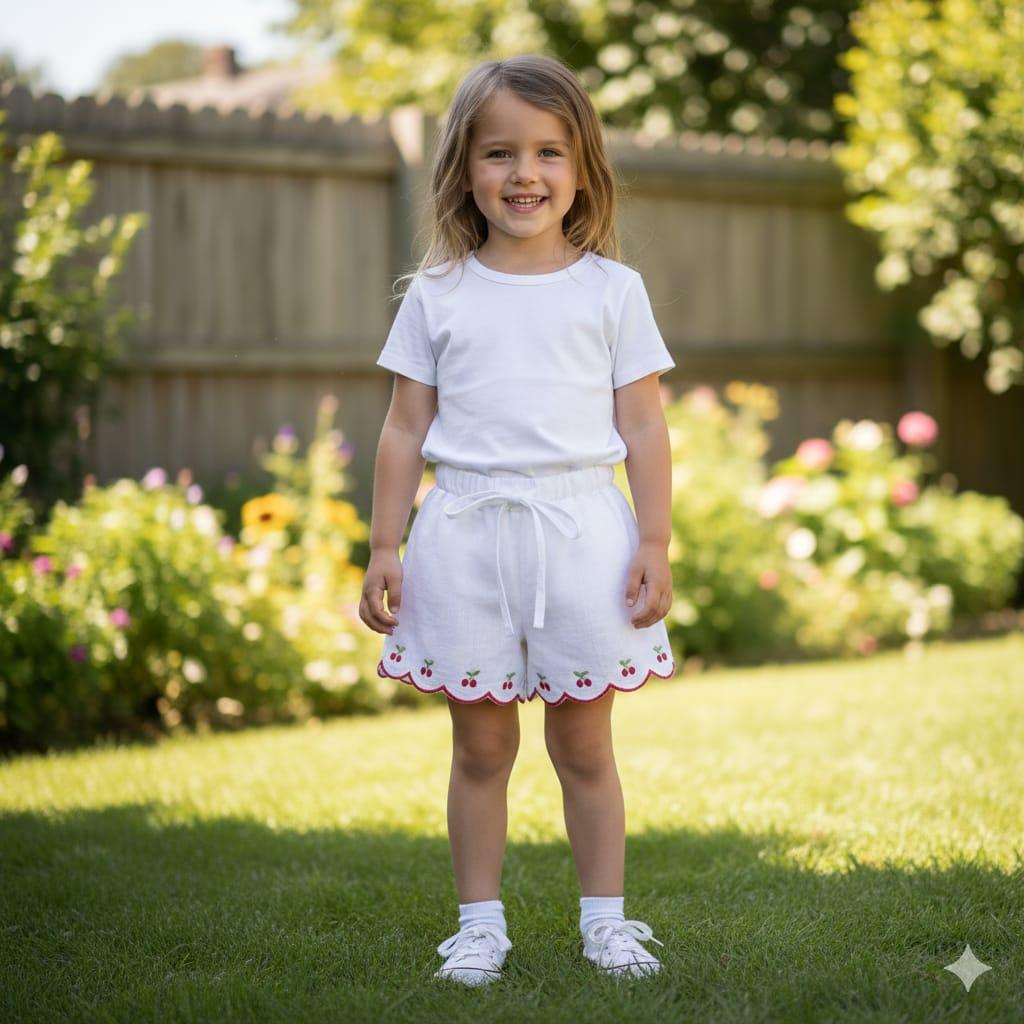 Celana Pendek Anak Hotpants Celana Harian Anak Katun Linen Halus Motif Cery dengan Desain Cantik dan Nyaman Celana Pendek Anak Hotpants Celana Harian Anak Katun Linen Halus Motif Cery dengan Desain Cantik dan Nyaman