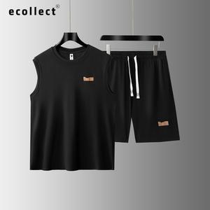 Bộ Đồ Nam Tank Top ECOLLECT SS45 – Chất Vải Tăm Lạnh Co Giãn Thoáng Mát, Phong Cách Thể Thao Hè 2025