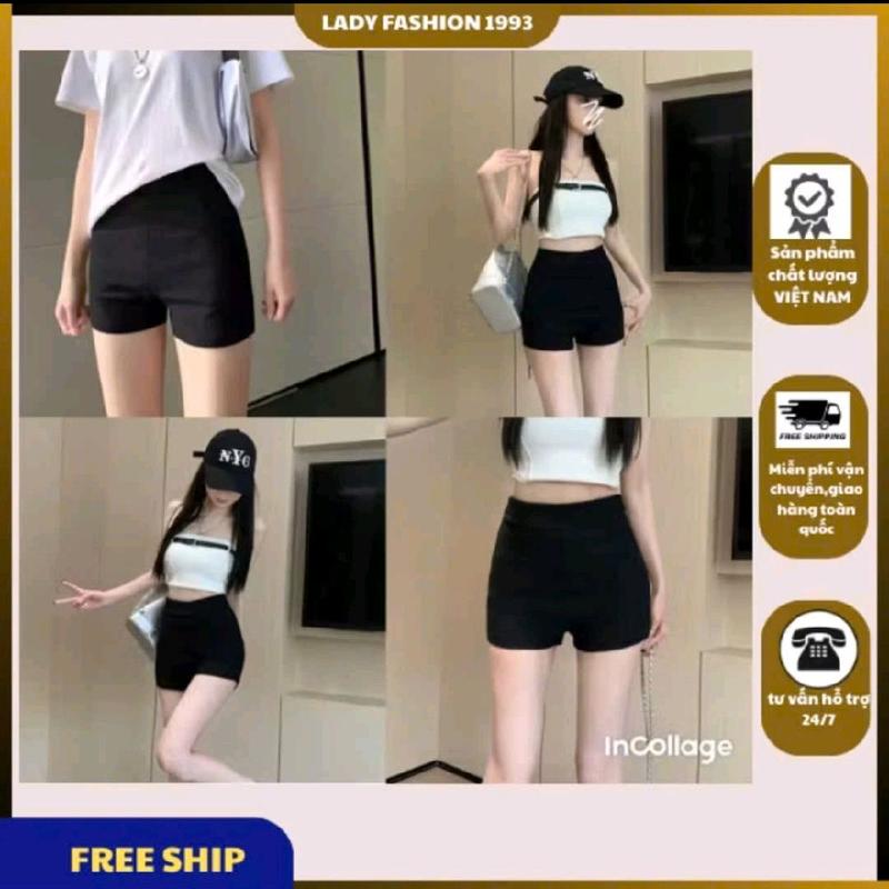 Quần Legging Đùi Nữ có combo Short body dáng ôm Co Giãn 4 chiều vải dày dặn CHẤT VẢI MÁT KHÔNG BÓNG boxer ngắn phong cách thể thao cá tính Sport Tập Gym