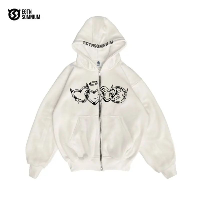 Hoodie Zipper Boxy Aesthetic Pria Dan Wanita Terbaru Grmasi 280 Tebal Unisex Sweater Distro Hitam Keren Fleece hodie distro Cowok 2