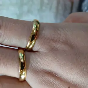 Cincin Koin Logam Original 1991 Lapis Emas 2k Anti Karat Tidak Mudah Luntur Anti Alergi Anti Hitam atau Berkarat - Hadiah, Gold Rings Perhiasan