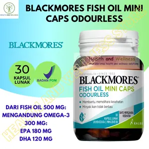 (GIFT) BLACKMORES FISH OIL MINI CAPS 30 KAPS