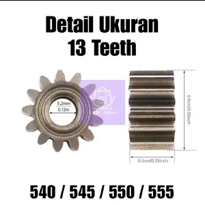 Pinion Gear 13T Teeth Tooth Gigi Dinamo 540 545 550 555 Bor Cordless Impact Wrench DIY