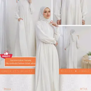 INIKAMI HIJAB RORA DRESS BLACK & WHITE GAMIS TERBARU