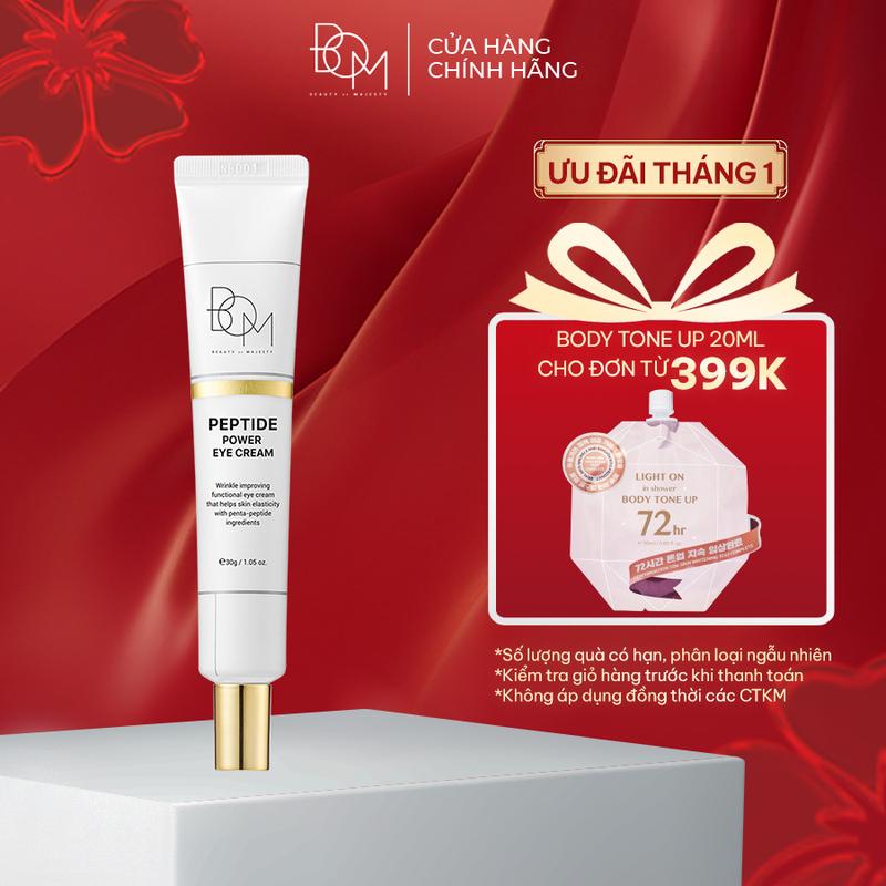 Kem Dưỡng Mắt Cấp Ẩm Làm Mờ Nếp Nhăn B.O.M Peptide Power Eye Cream - 30G