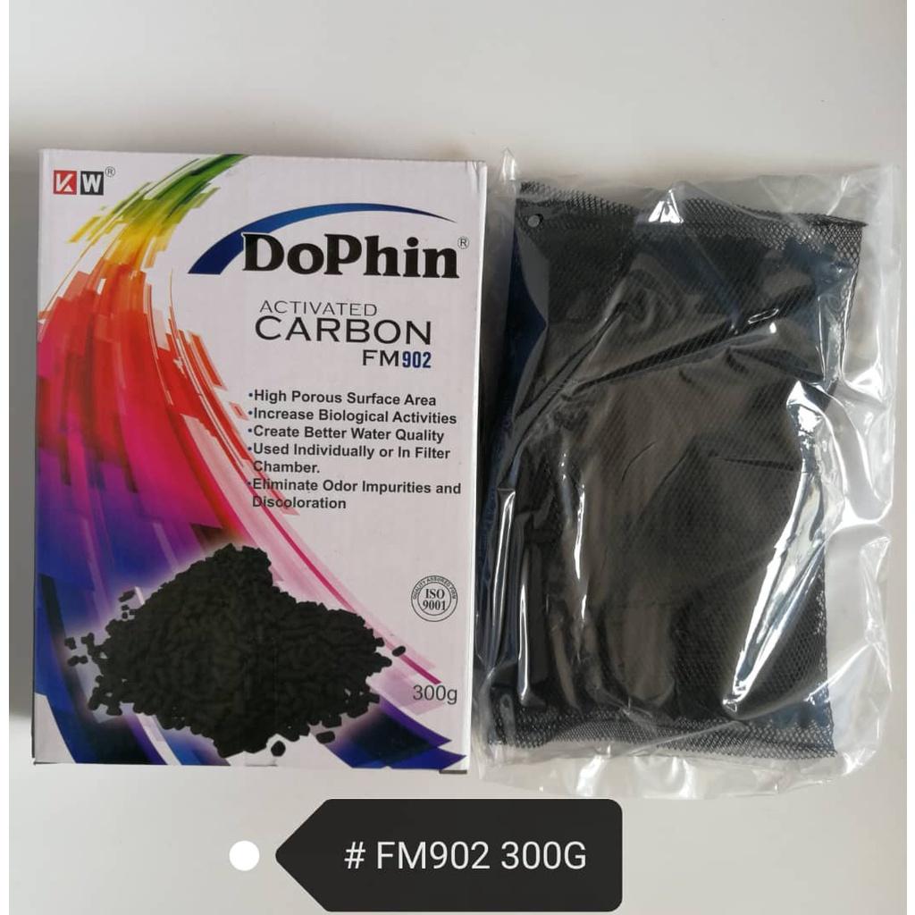 Dophin Activated Carbon 300gram Aquarium Fish Aquatic Plant Filter [FM902] Ikan Akuarium Tumbuhan Akuatic Karbon