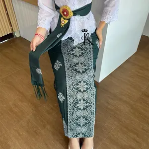 Lotuskebayabali | KAMEN JADI SONGKET BORDIR JAGAT SET SELENDANG | Rok Songket Wanita