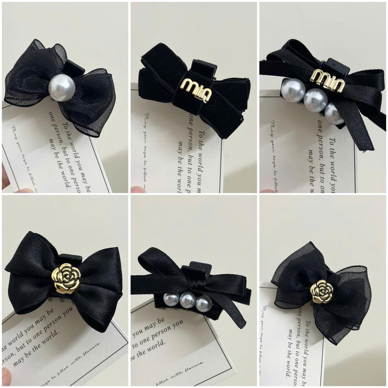 Kẹp tóc mái dạng ngoạm mini nơ đáng yêu nhiều loại