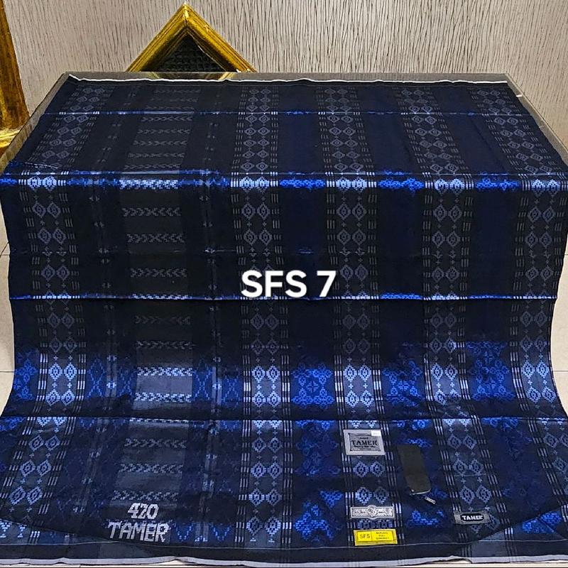 sarung tamer 420 full sutra songket mewah dewasa model bhs terbaru sgc sfs bahan halus Hitam Cokelat Navy Putih 4