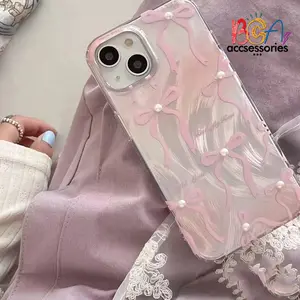 SS997 Softcase Casing Cover Ribbon Mutiara Compatible For Oppo A1 A1K A3S A5 A5S A7 A8 A9 A12 A15 A16 A16K A17 A18 A31 A36 A37 A38 A3 A52 A53 A54 A55 A54 A58 A60 F1S F5 F7 F11 Reno 4 4F 5 5F 6 7 7Z 8 8T 10 11 11F 12F 12 13F 4G 5G Silikon Case BC