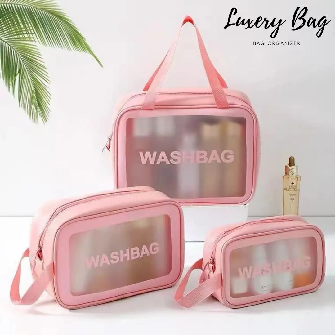 Pouch Travel Organizer Transparant WASHBAG Anti Air Travel Kit Toiletries Makeup Bag
