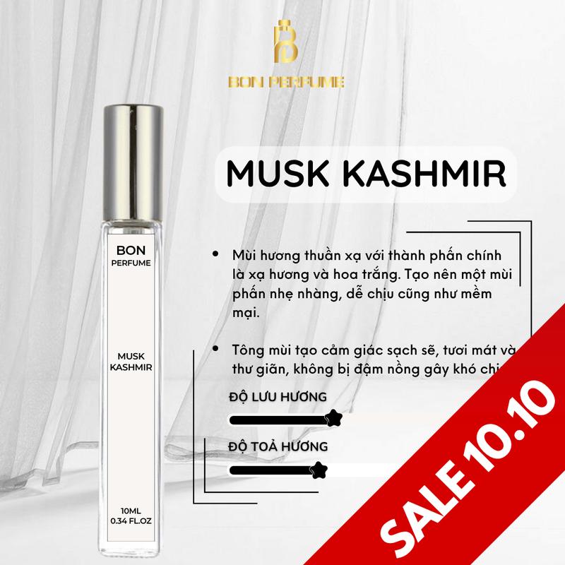 Nước hoa unisex Musk Kashmir EDP 10ml Cosmetic Perfume