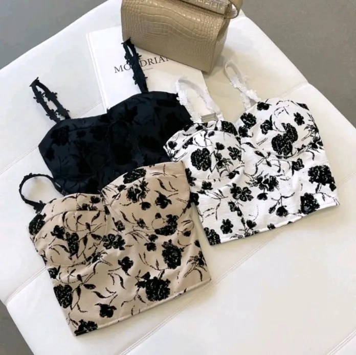 tank top wanita/tank top bra fhasion import motif bunga 2