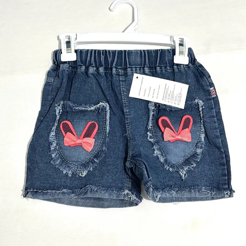2 pcs celana jeans anak usia 1-5 tahun Perempuan Denim 3