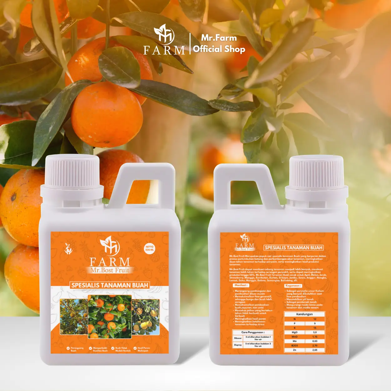 [BISA COD] Formula/ Nutrisi Tanaman Khusus Buah - Mr.Bost Fruit 500ml