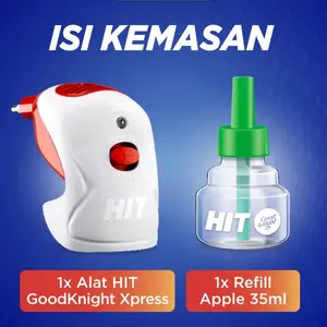 HIT Xpress Set Good Night Alat + Refil Obat Anti Nyamuk Elektrik